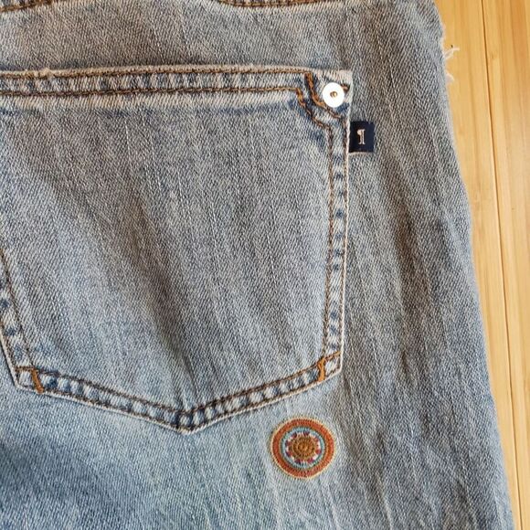 Pilcro and the Letterpress Slim Boyfriend Crop Embroidered Jeans - Picture 7 of 10